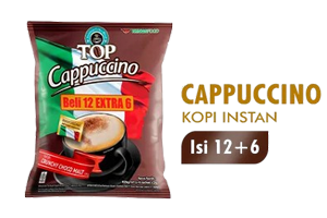 Top Kopi Cappuccino Bag 25gx12+6's